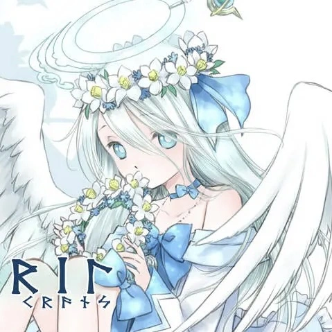 Ävril -Flicka i krans-